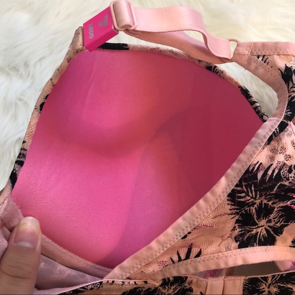 PINK Victoria’s Secret NWT push up bra 36DD trees - Picture 6 of 8